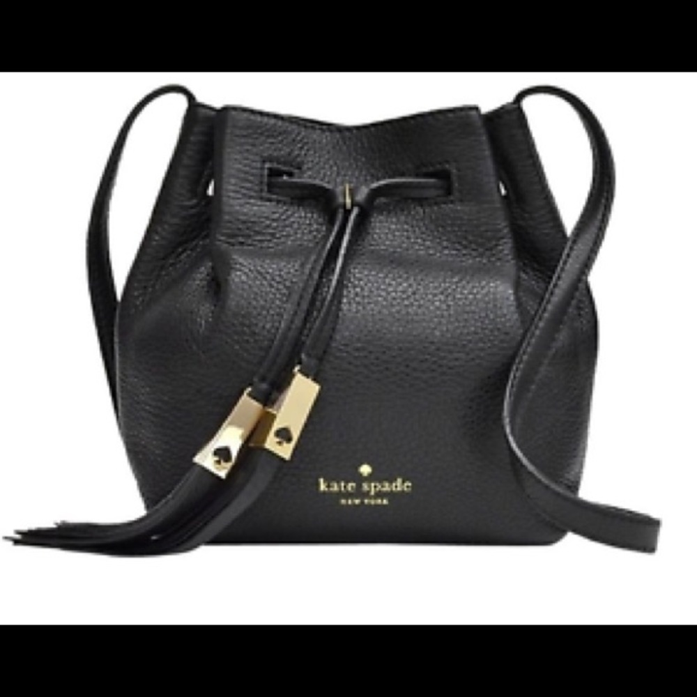 kate spade delaina grey street bucket purse